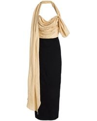 Rosie Assoulin - Burbling Stream Linen-Blend Scarf Dress - Lyst