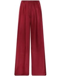 ANDRES OTALORA - Origen Mid-Rise Silk Wide-Leg Pants - Lyst