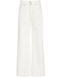Citizens Of Humanity Annina High Waist Organic Cotton Trouser Jeans In Blue Lyst