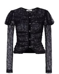 Siedres - Uma Sheer Lace Top - Lyst