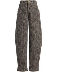 DARKPARK - Khris Herringbone Cotton-Blend Barrel-Leg Pants - Lyst