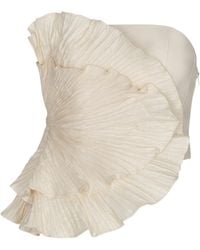 ANDRES OTALORA - Las Olas Pleated Linen Top - Lyst