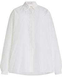 Michael Kors - Boyfriend Oversized Silk-cotton Shirt - Lyst