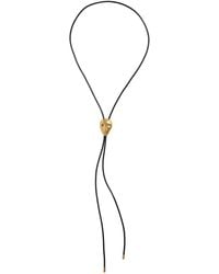 KHAITE - Visage 18K-Plated Brass Bolo Tie - Lyst