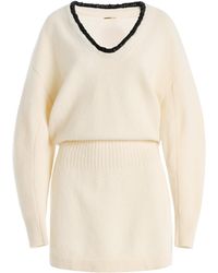 Alexis - Colby Wool-Blend Sweater Mini Dress - Lyst