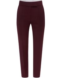 Alex Perry - Cropped Wool Straight-leg Pants - Lyst