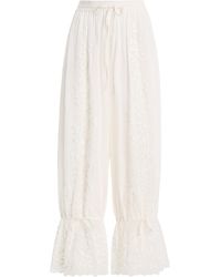 All That Remains - Jenine Cotton-Silk Pants - Lyst