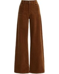 FRAME - Le Slim Palazzo Modernist Corduroy Pants - Lyst