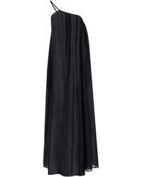 Matteau - One-shoulder Cotton-silk Dress - Lyst