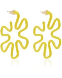 Bea Bongiasca - B 9k Yellow Gold Enameled Earrings - Lyst
