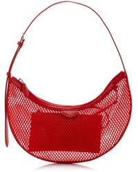 Alaïa - One Piece Demi Leather-trimmed Mesh Shoulder Bag - Lyst