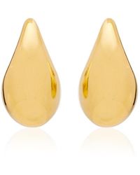 Bottega Veneta - 18k Gold-plated Sterling Silver Earrings - Lyst
