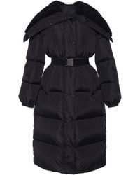 Moncler - Bruneaux Shearling-trimmed Nylon Down Coat - Lyst