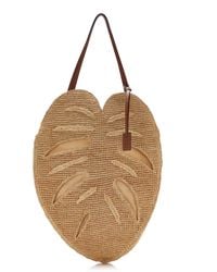 STAUD - Large Palm Raffia Bag - Lyst