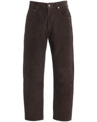 Citizens of Humanity - Winslow Suede Low-Rise Straight-Leg Pants - Lyst