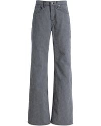 Nili Lotan - Celia Striped Rigid Mid-Rise Flare Jean - Lyst