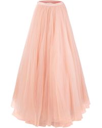 La Fuori - Ballet Rose Embellished Tulle Maxi Skirt - Lyst