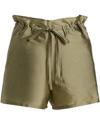 Chan Luu - Techno Taffeta Shorts - Lyst