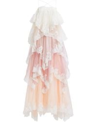 Aje. - Ophelia Lace-Trimmed Gown - Lyst