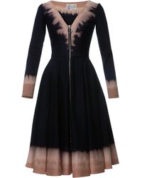 Lena Hoschek East Coast Ombre Cotton-blend Dress - Black