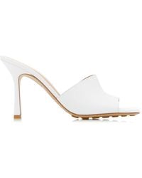 Bottega Veneta - Stretch Leather Slide Sandals - Lyst