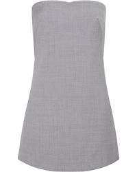 St. Agni - Strapless Wool-blend Top - Lyst