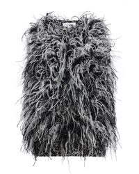 Michael Kors - Hand-Embroidered Feather Tweed Sweater Top - Lyst