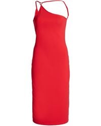Coperni - Asymmetric One-Shoulder Midi Dress - Lyst