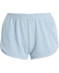 ÉTERNE - Cotton Mini Track Shorts - Lyst