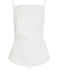 Marlies Grace - Exclusive Mer Sleeveless Organic Cotton-blend Top - Lyst