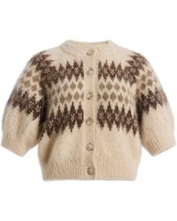 Citizens of Humanity - Molly Puff-sleeve Fair Isle Knit Cardigan - Lyst