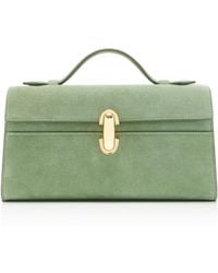 SAVETTE - The Symmetry Suede Pochette - Lyst