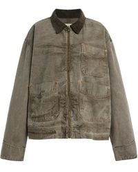SLVRLAKE Denim - Casey Square Cotton Worker Jacket - Lyst
