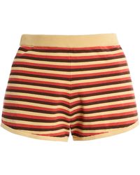 Posse - Lexi Striped Knit Shorts - Lyst