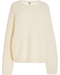 Totême - Oversized Cotton-blend Chenille-knit Sweater - Lyst