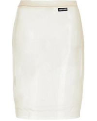 Miu Miu - Sheer Nylon Midi Skirt - Lyst