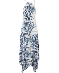 De La Vali - Artemis Zebra Jersey Midi Dress - Lyst