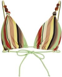 Sir. The Label - Poolside Beaded Striped Bikinitop - Lyst