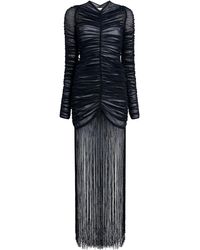 Khaite - Guisa Fringed Silk-blend Maxi Dress - Lyst