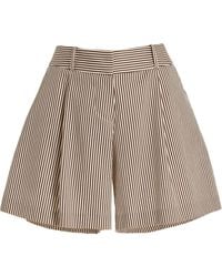 Brandon Maxwell - The Essie Pleated Cotton Twill Shorts - Lyst