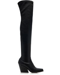 Stella McCartney - Cowboy Vegan Leather Over-the-knee Boots - Lyst