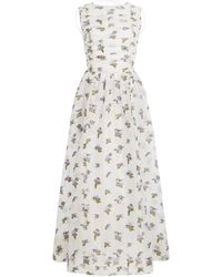 Ulla Johnson - Fleurine Fil Coupe Organza Backless Midi Dress - Lyst