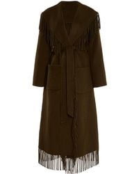Jonathan Simkhai - Carrie Fringe Robe Coat - Lyst