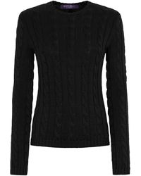 Ralph Lauren - Cotton Cable-knit Sweater - Lyst