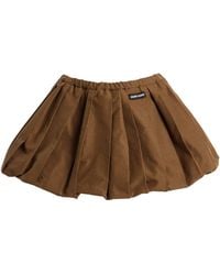 Miu Miu - Vichy Checked Cotton Mini Skirt - Lyst