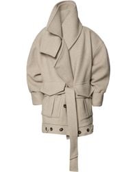 Batakovic - Structured Oversized Wool-Cashmere Coat - Lyst
