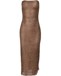 Francesca Miranda - Exclusive Vision Silk Midi Dress - Lyst