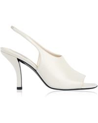 TOTEME - Leather Slingback Sandals - Lyst