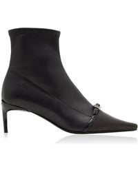Roger Vivier - Buckled Leather Ankle Boots - Lyst