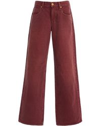 SLVRLAKE Denim - Lexi Rigid Low-rise Wide-leg Jeans - Lyst